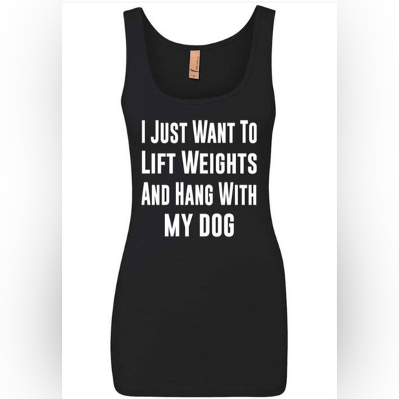 NWT life and lemons company 
Tank top (I Just Want To Lift Weights - Picture 1 of 8